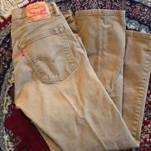 Levi Slim Straight Khaki Jeans 31 30